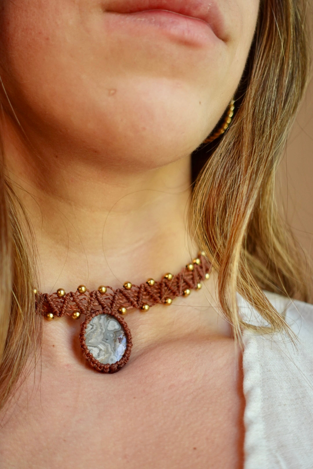 Collar Pipa Agata Crazy Lace