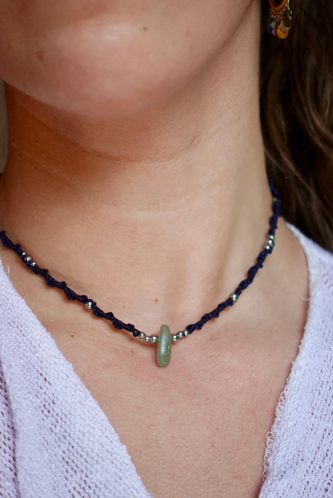 Collar Belice Jade (azul marino)