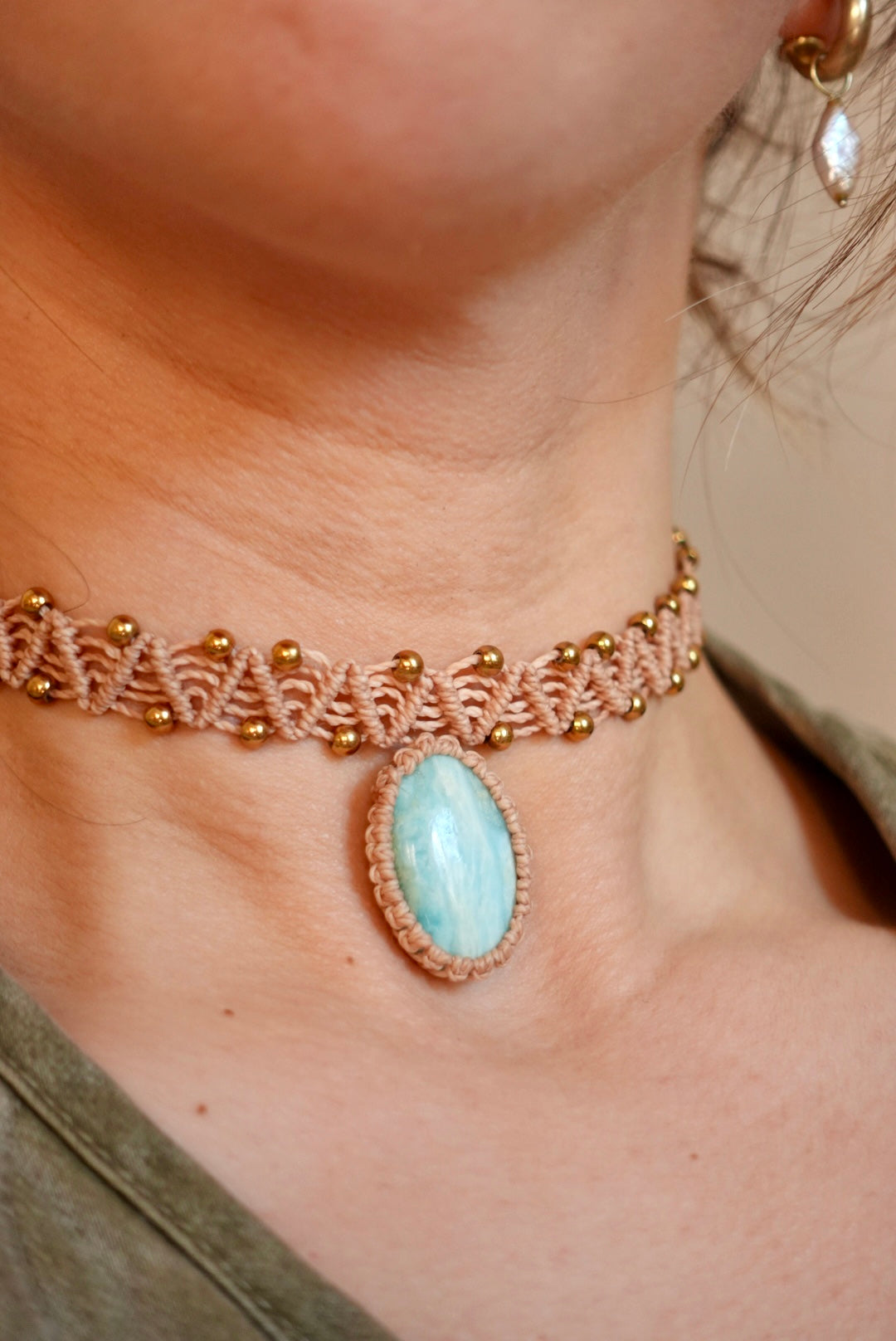 Collar Pipa Aragonito