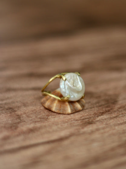 Anillo Reflejo Perla (bronce)