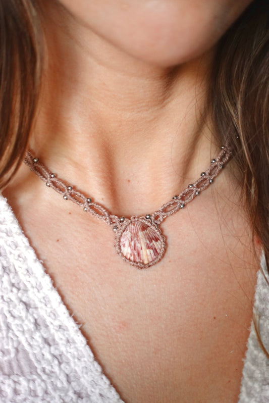 Collar Conchita (palo rosa)