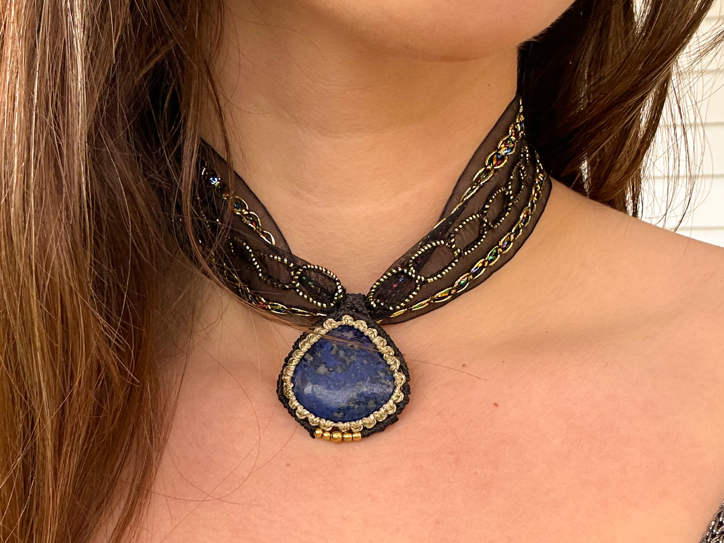 Choker Aura Lapislázuli