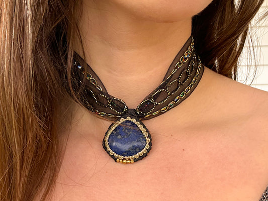 Choker Aura Lapislázuli