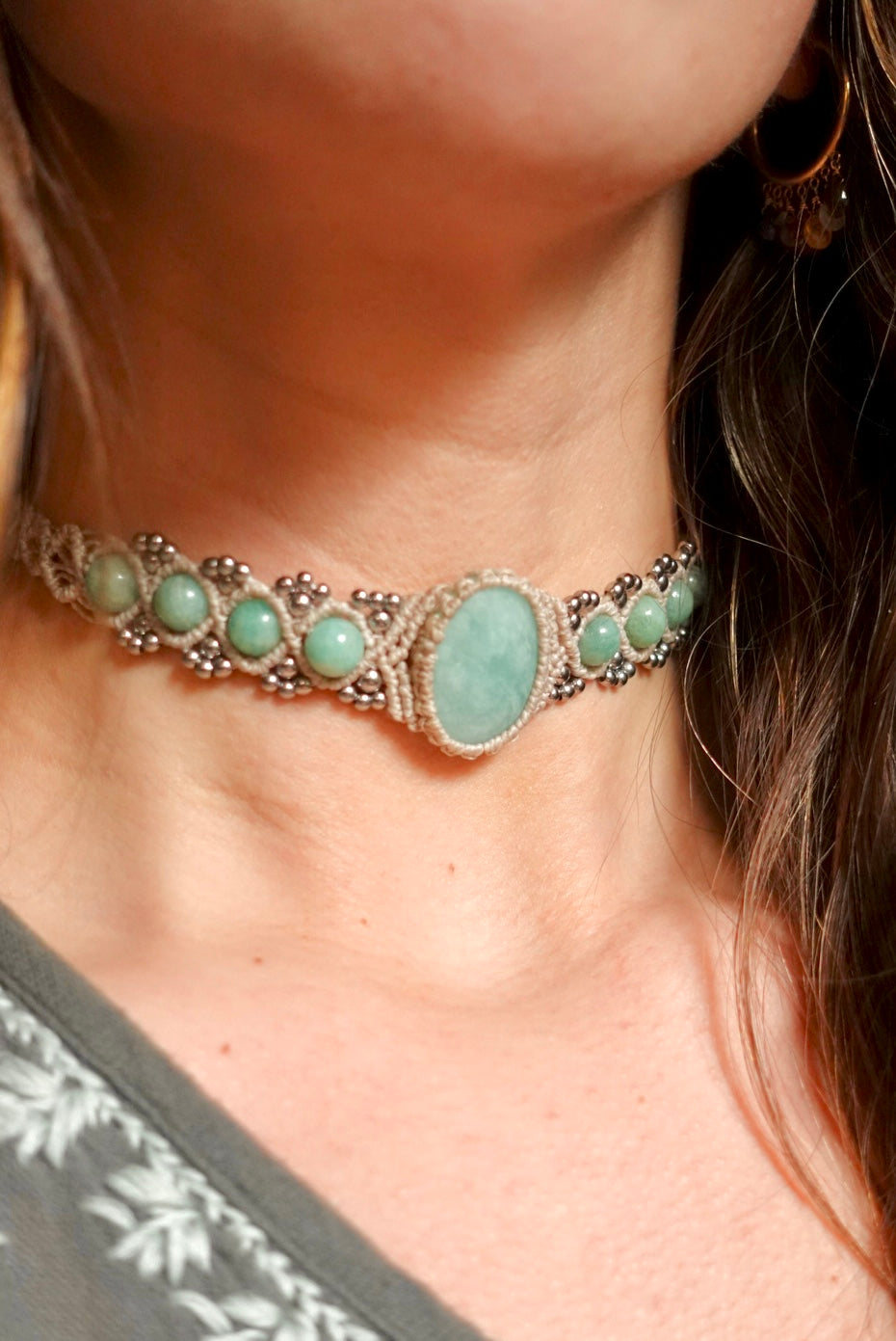 Choker Kenya Amazonita