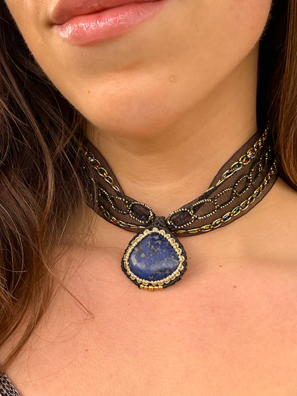 Choker Aura Lapislázuli