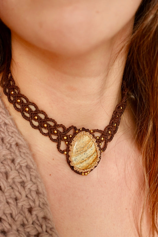Collar Milos Jaspe Paisaje