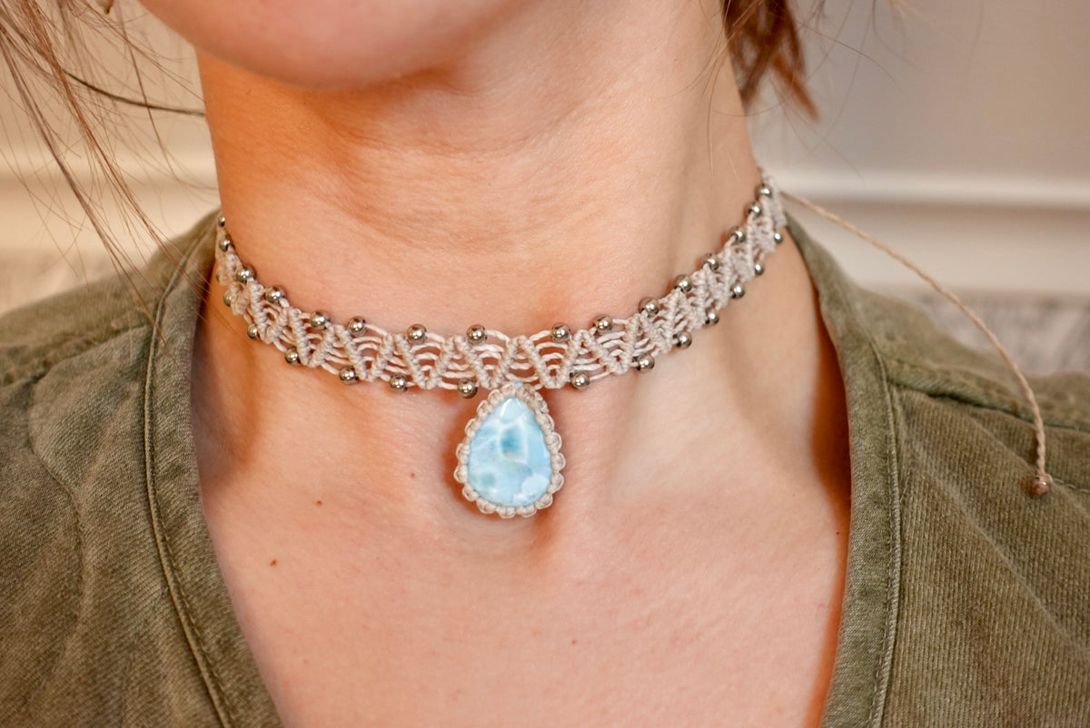 Collar Pipa Larimar