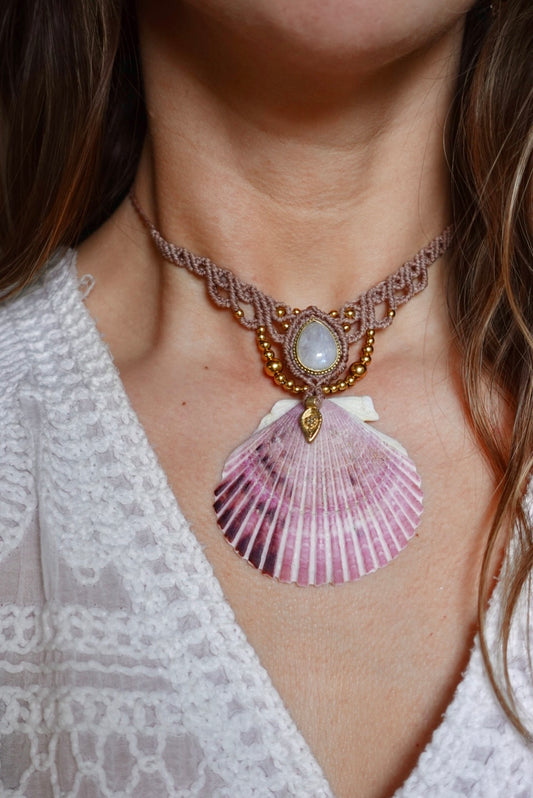 Collar Sirena Piedra Luna