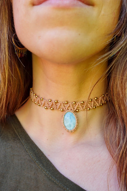 Collar Pipa Larimar