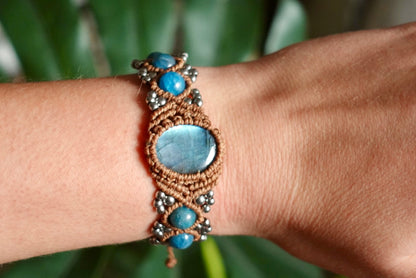 Pulsera Kenya Labradorita