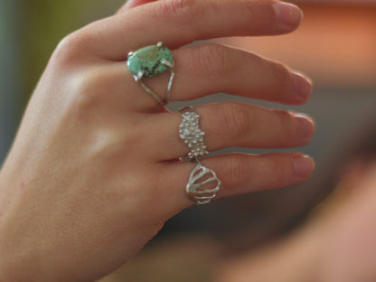 Anillo Espuma Plata