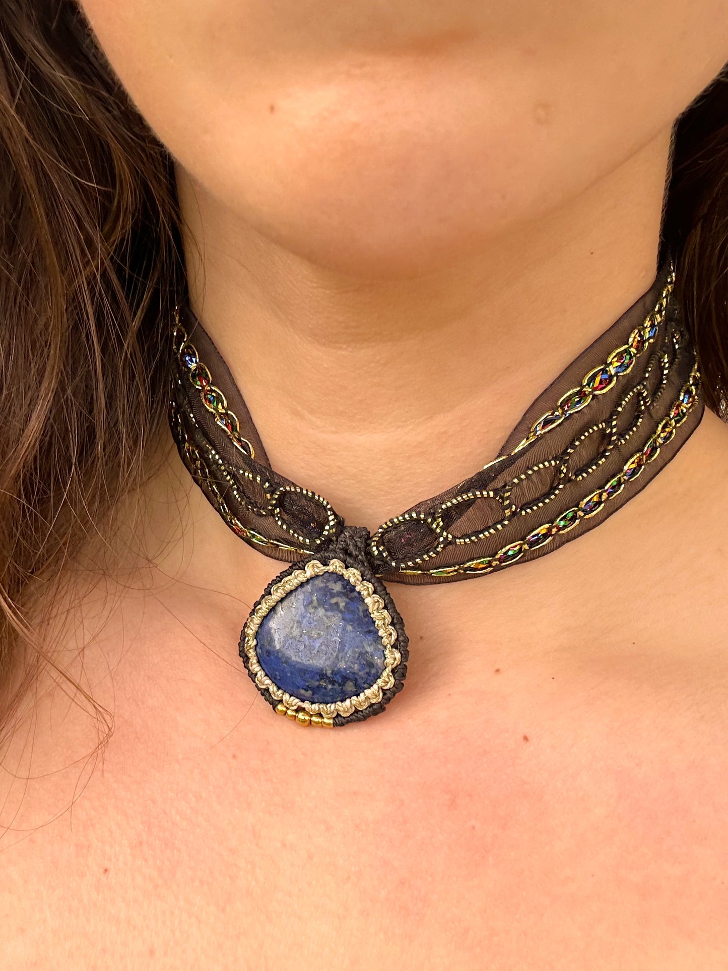 Choker Aura Lapislázuli