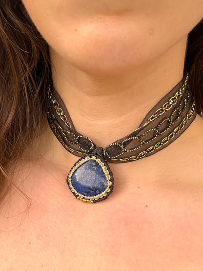 Choker Aura Lapislázuli