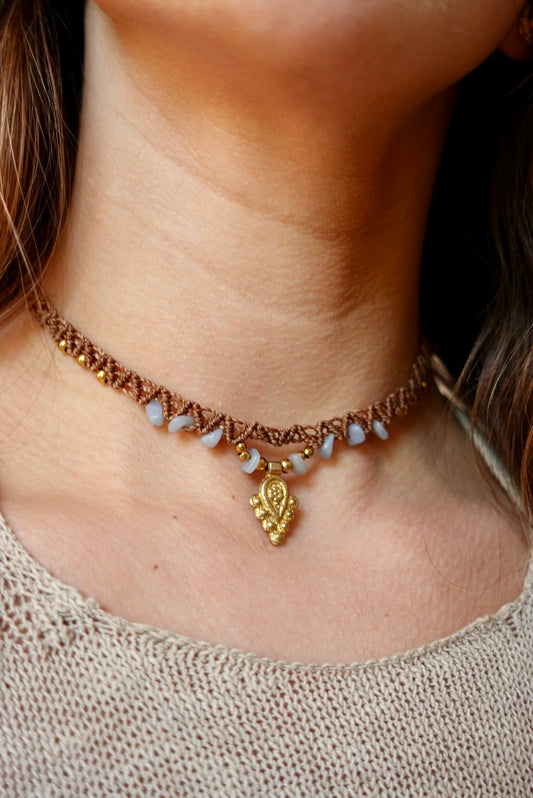 Collar Tulum Aguamarina Cafe