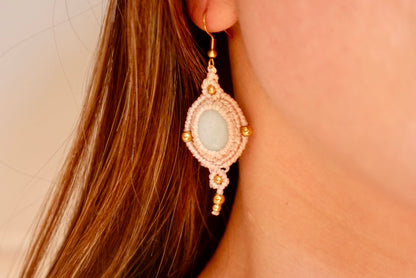 Aros Amazonita (blanco)
