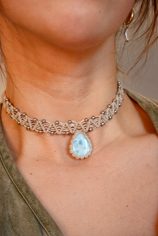 Collar Pipa Larimar