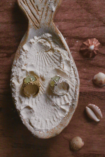 Anillo Marea Prehnita (plata)