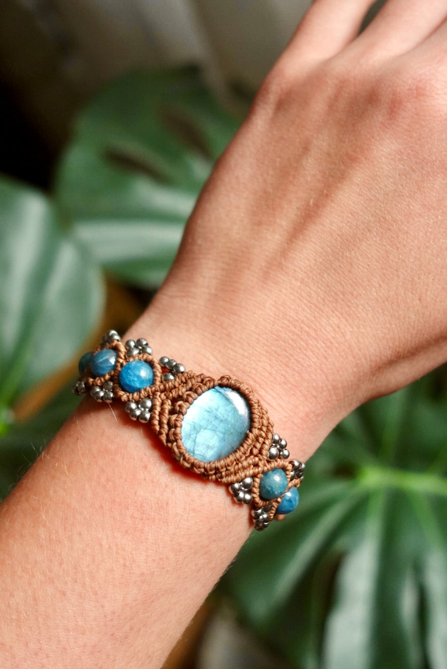 Pulsera Kenya Labradorita