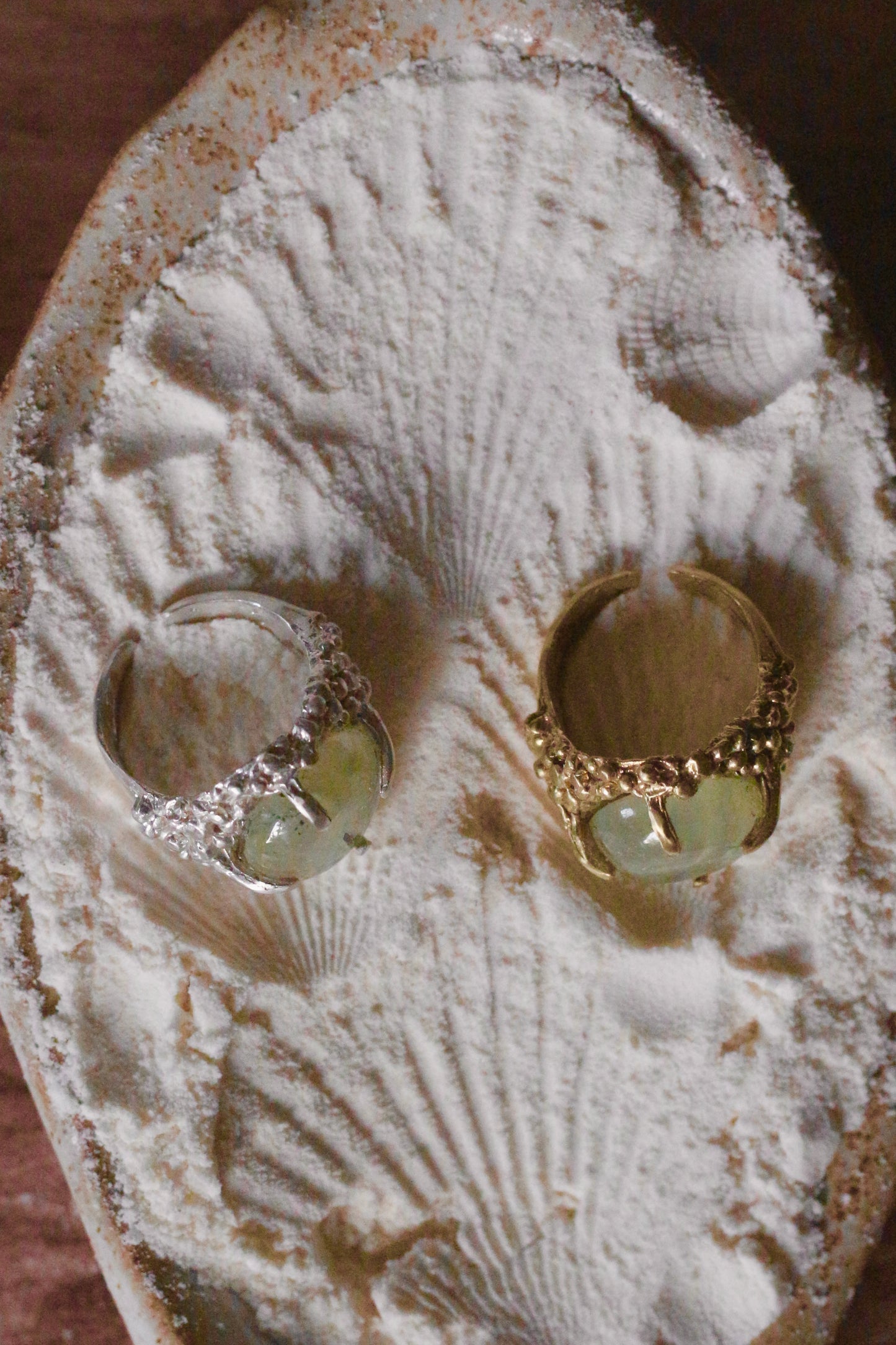Anillo Marea Prehnita (bronce)