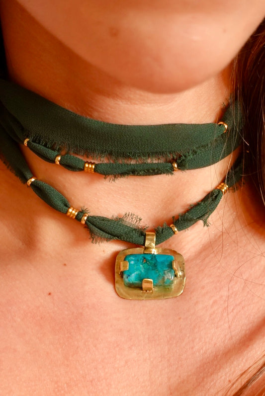 Collar Alchemia Shattukita (verde)