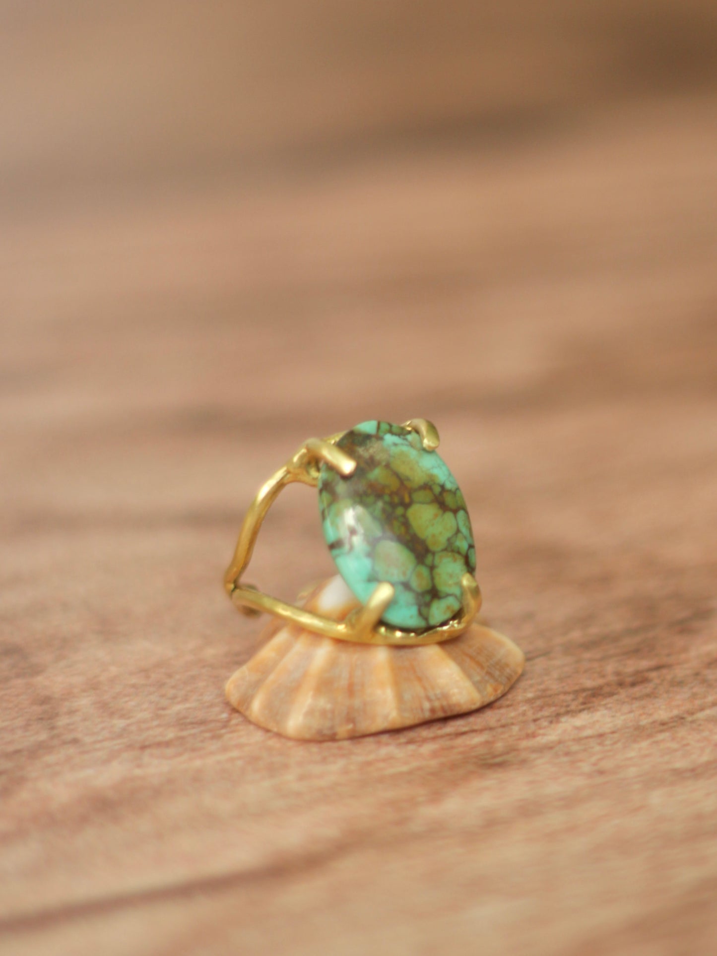 Anillo Reflejo Turquesa (Bronce)