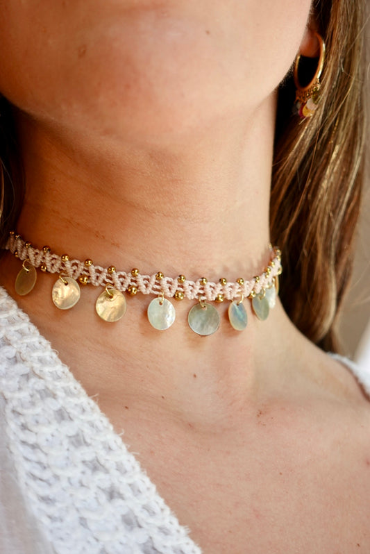 Collar Maui Nácar (blanco)