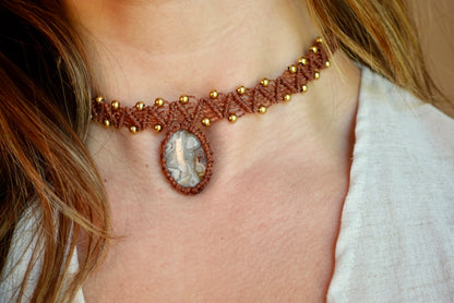 Collar Pipa Agata Crazy Lace