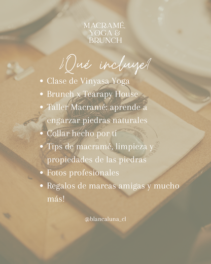 Macramé, Yoga & Brunch | 8 agosto