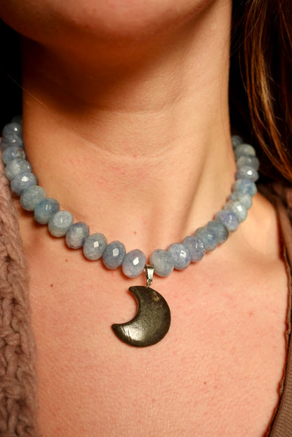 Collar Joy Agata Blue Lace+ Pirita