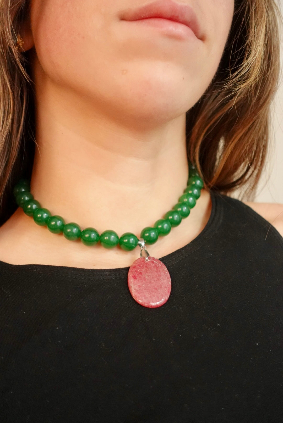 Collar Joy - Aventurina + Rodonita