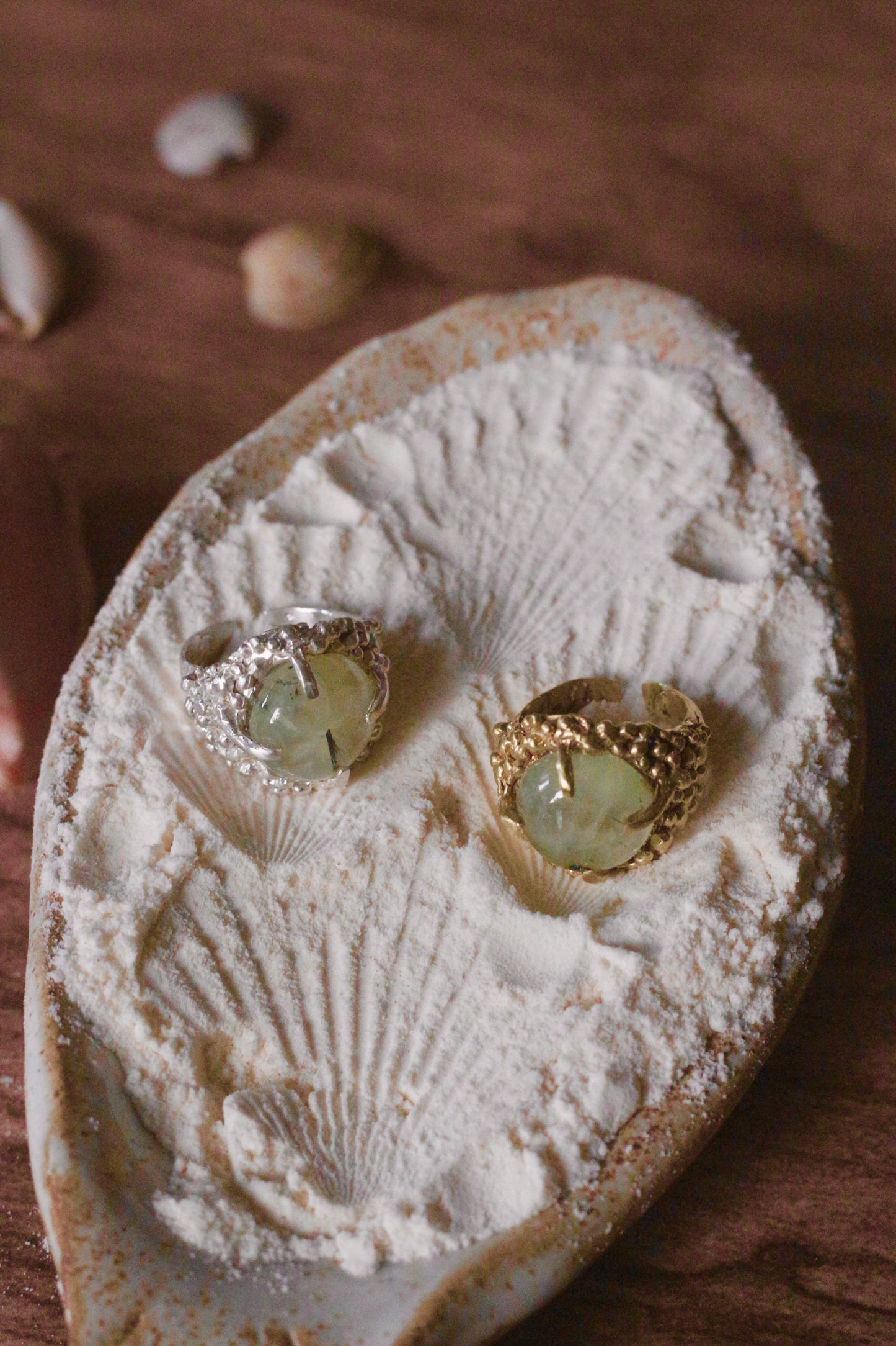 Anillo Marea Prehnita (plata)
