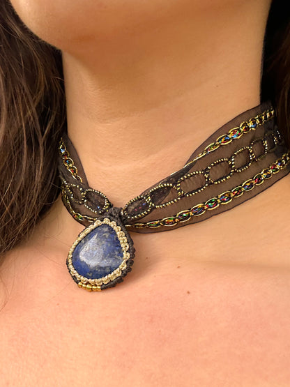 Choker Aura Lapislázuli