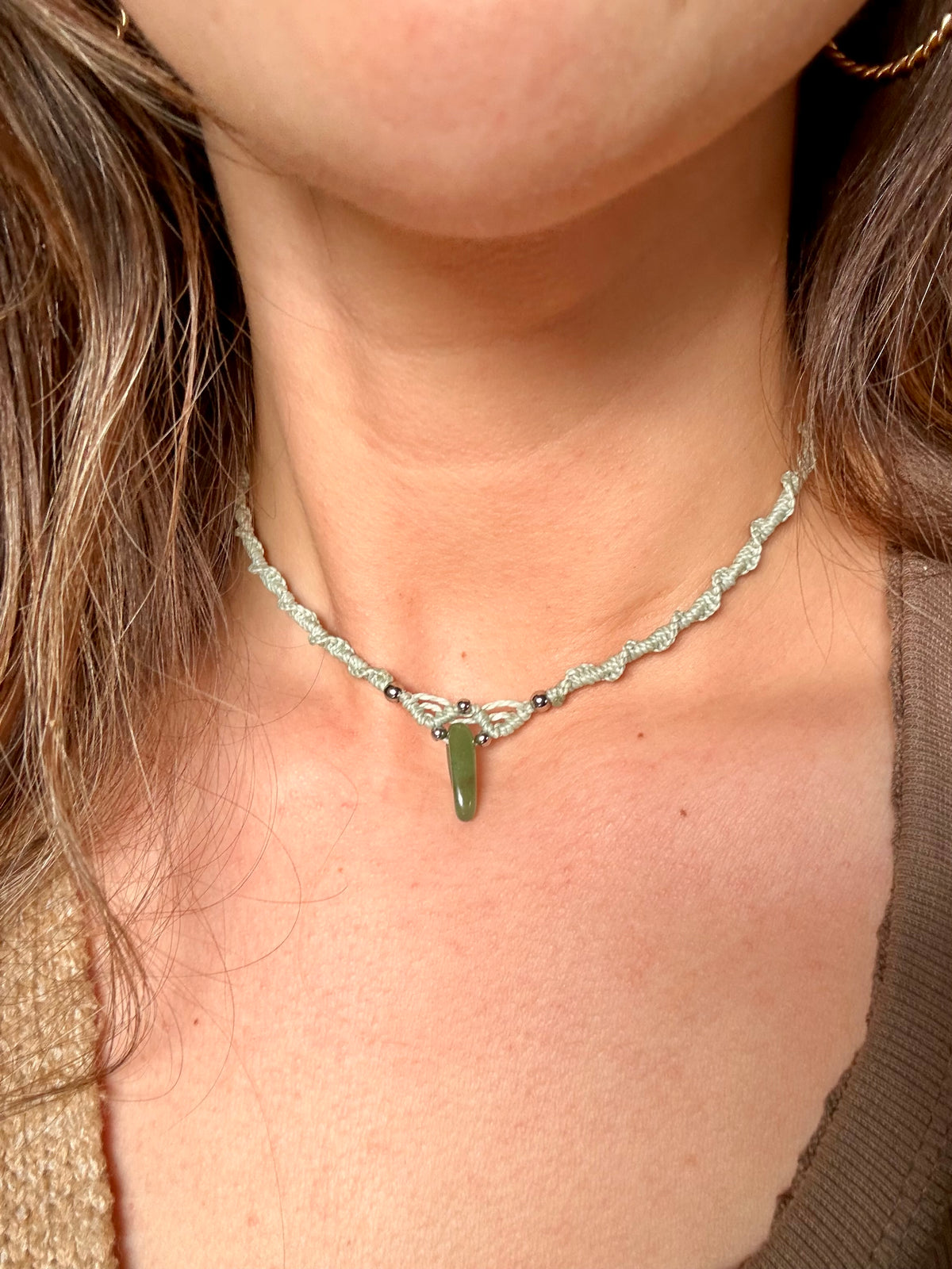 Collar Jade (verde agua)