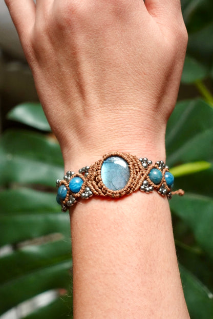 Pulsera Kenya Labradorita