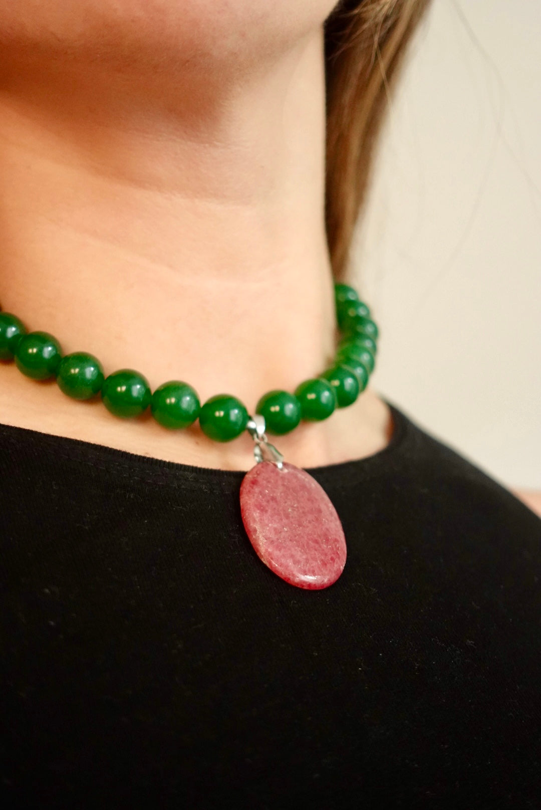 Collar Joy - Aventurina + Rodonita