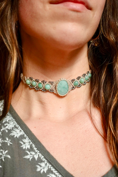 Choker Kenya Amazonita