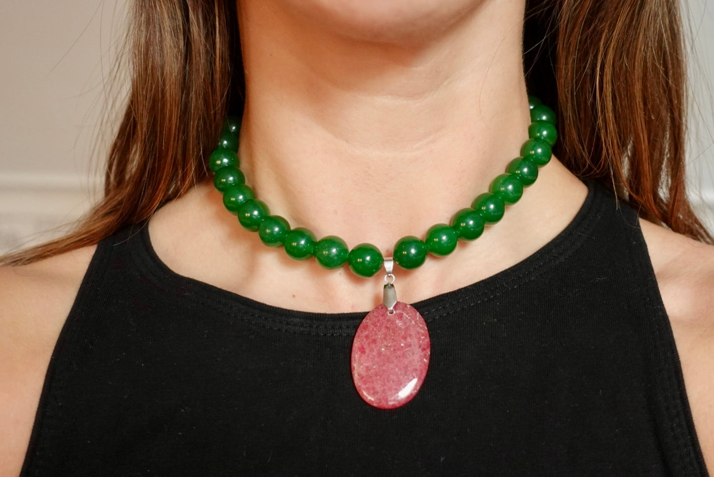 Collar Joy - Aventurina + Rodonita