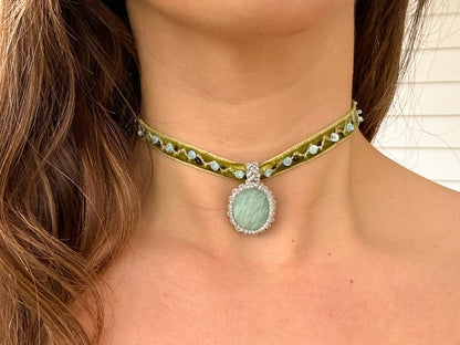 Choker Gardenia Amazonita