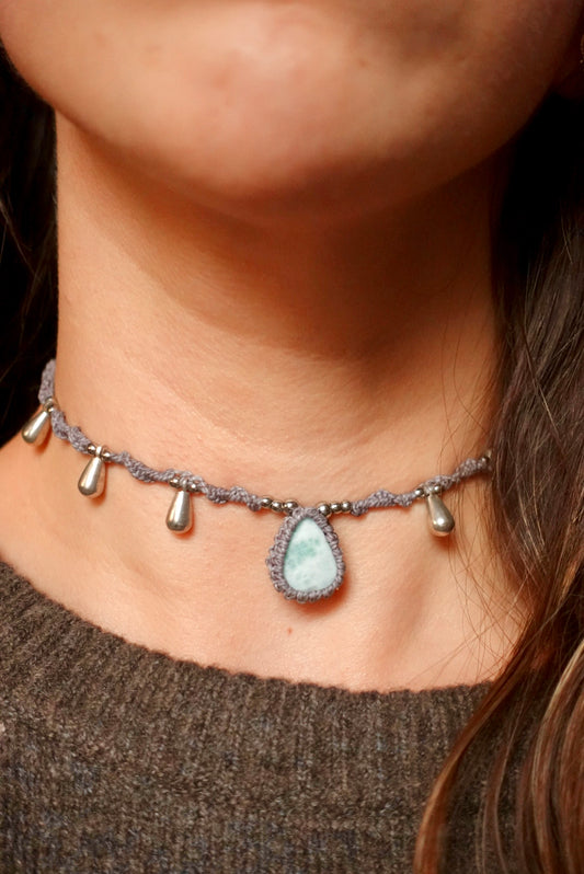 Collar Belice Larimar (gris)