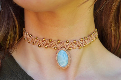 Collar Pipa Larimar