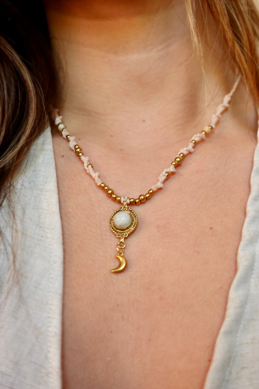 Collar Belice Piedra Luna (luna)
