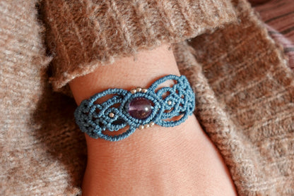 Choker/Pulsera Fluorita (azul)