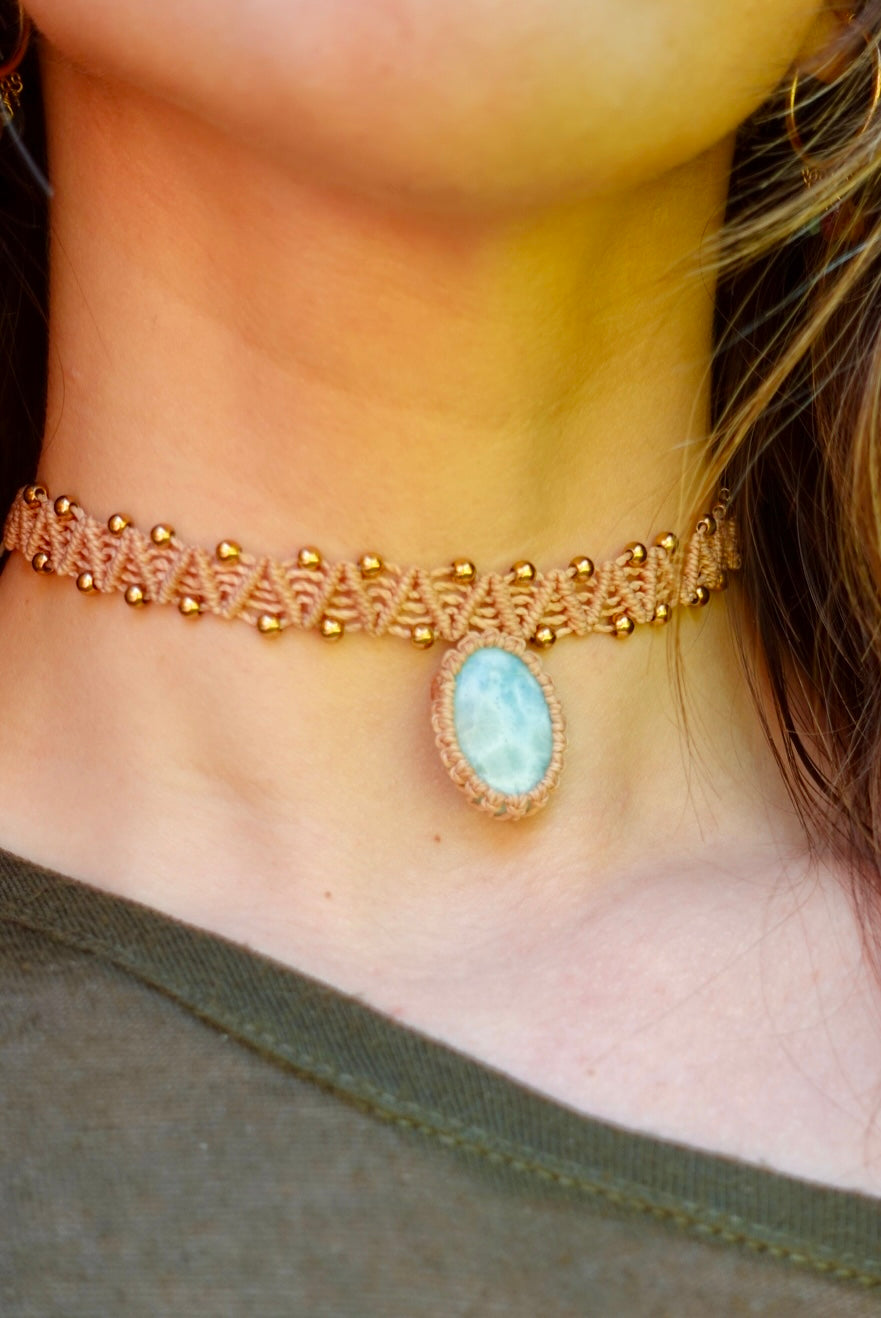 Collar Pipa Larimar