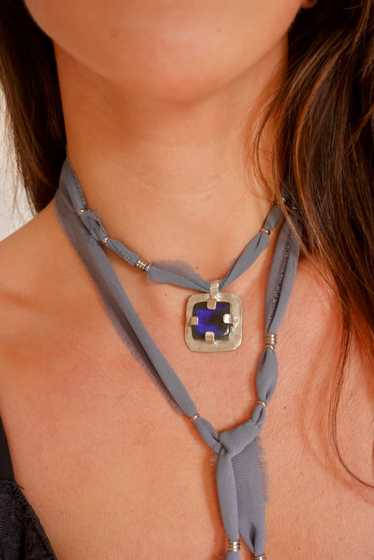 Collar Alchemia Labradorita Plata