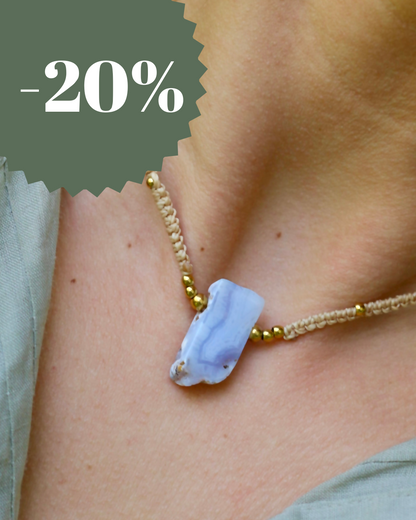 Collar Belice Agata Blue Lace