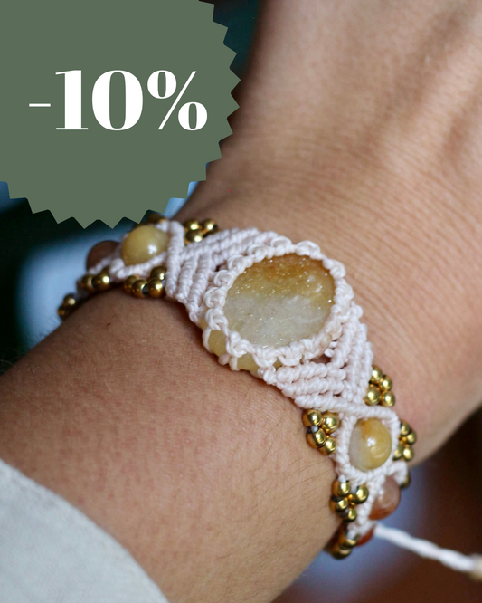 Pulsera Kenia Jade Dorado