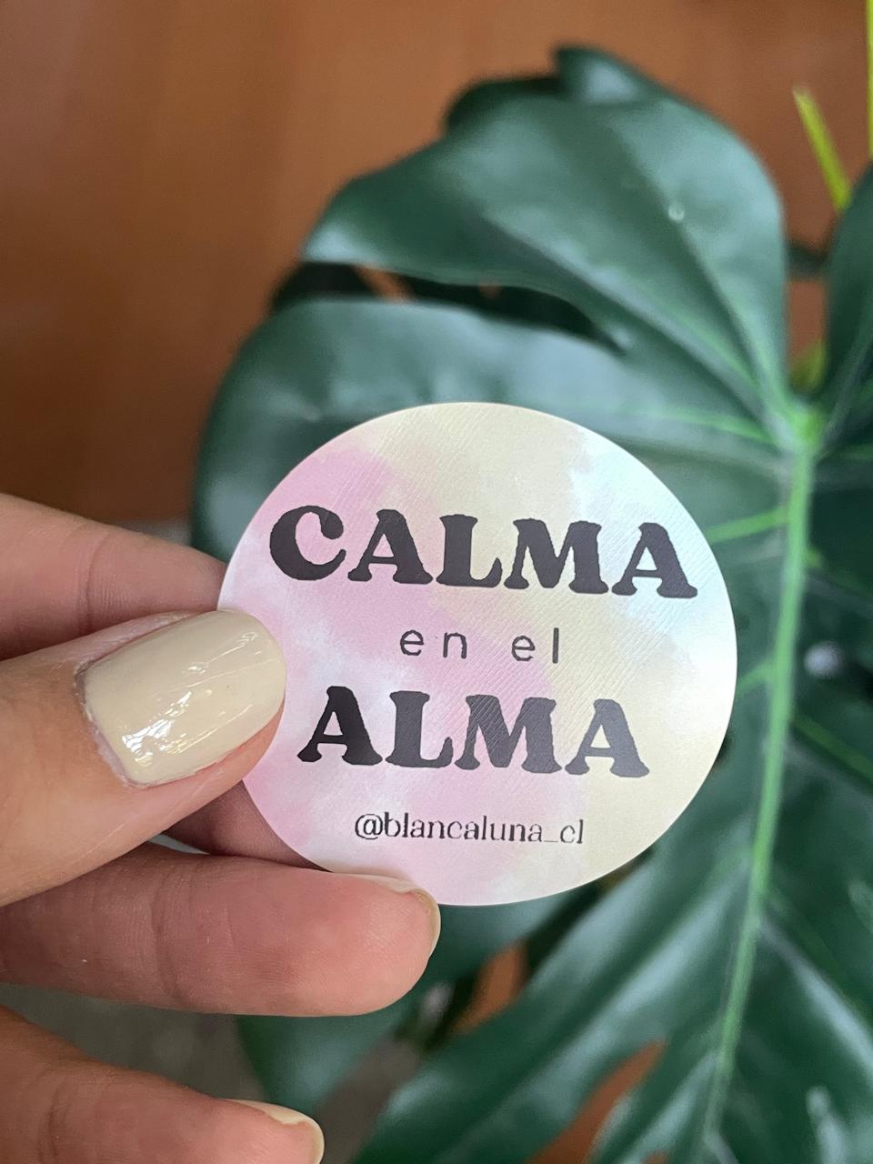 Sticker Calma en el Alma – Blanca Luna